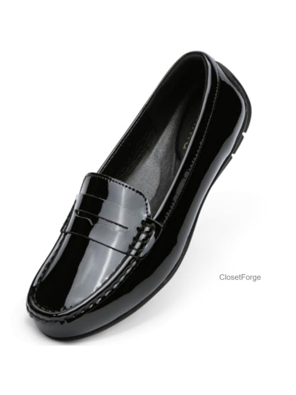 Women's Leather Loafers Slip On Casual Dress Shoes Lightweight Driving Mocs